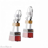 Серьги Coeur de Lion Red Orange 2838/20-0302