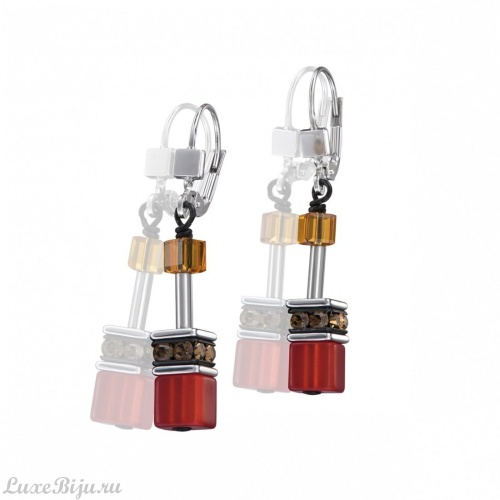 Серьги Coeur de Lion Red Orange 2838/20-0302