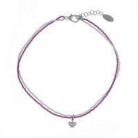 Колье Lanzerotti, Glicine, двойное, жемчуг, кристаллы, корона, LZ-24.04-193 розовый