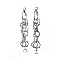 Серьги Lanzerotti, Marino, фактурные, LZ-25.06-145 серебристый