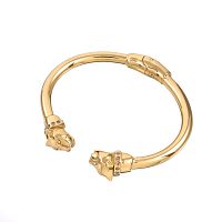 Браслет Polina Firenze, кафф, пантера с кристаллами, PF26.1-BR4310 золотистый