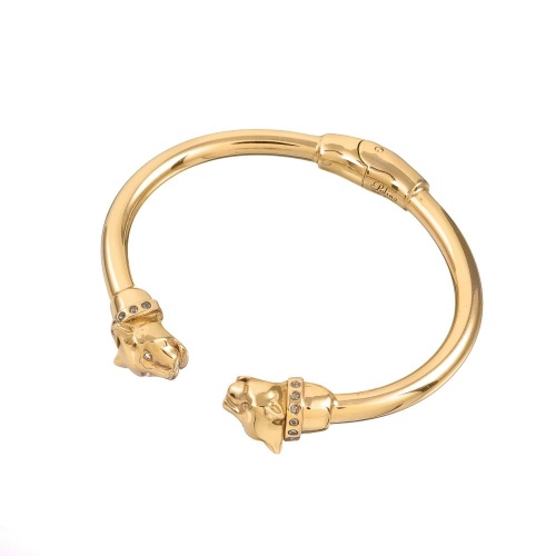 Браслет Polina Firenze, кафф, пантера с кристаллами, PF26.1-BR4310 золотистый