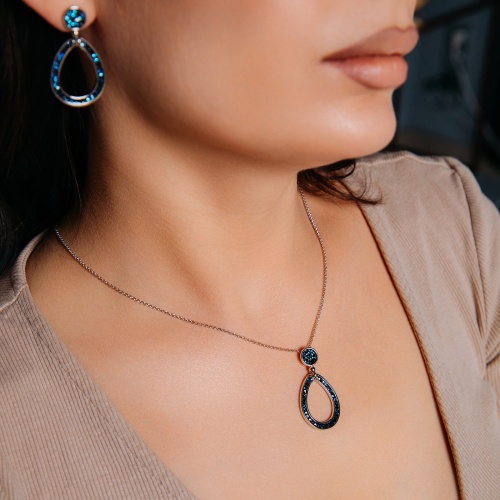 Колье Fiore Luna BBL, B2103SW-N05.23 BL/S фото 3