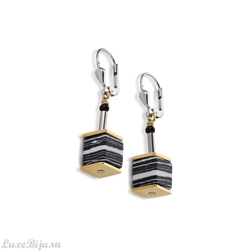 Серьги Coeur de Lion Grey-Beige 4747/20-1210