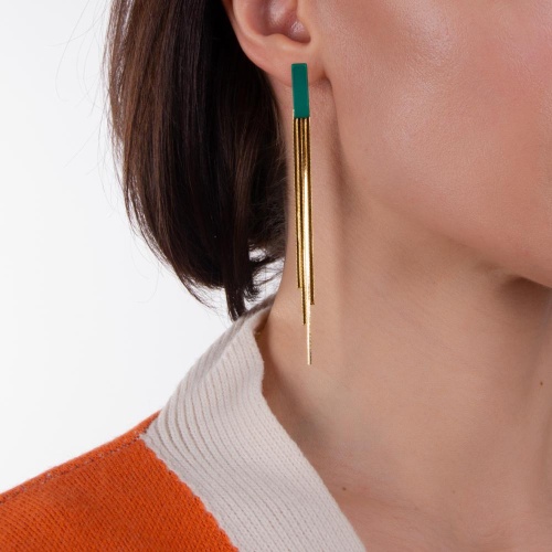 Серьги Nuance, с цепями, NFN-23.03-022 золотистый фото 2