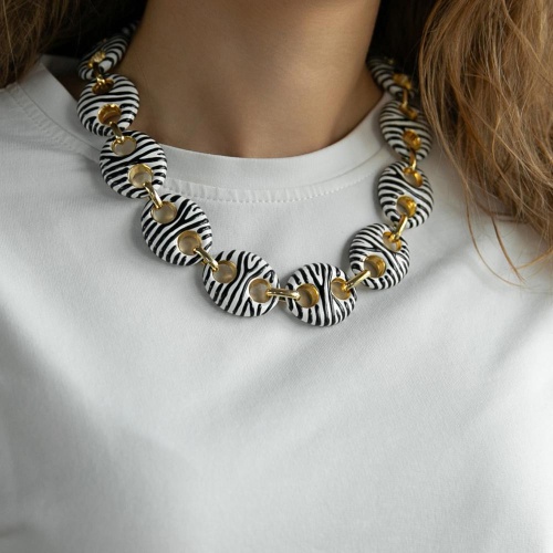 Колье Francesca Bianchi, с эмалью, FB25.2-BS19 золотистый фото 2