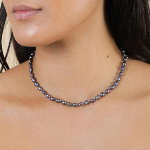 Колье Nature Bijoux, Pebble Beach, с жемчугом, NB25.2-15-43611 серый фото 3