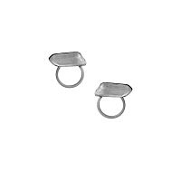 Серьги Katerina Vassou, Cosmic, с кварцем, KV25.2-404848BCRY серебристый