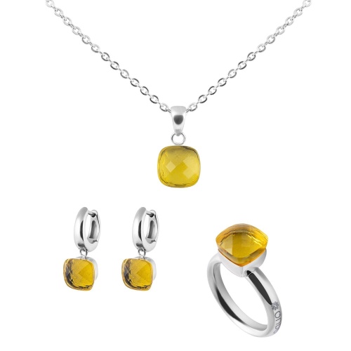 Кольцо Qudo Firenze light topaz 16.5 мм 611911 BR/S фото 10