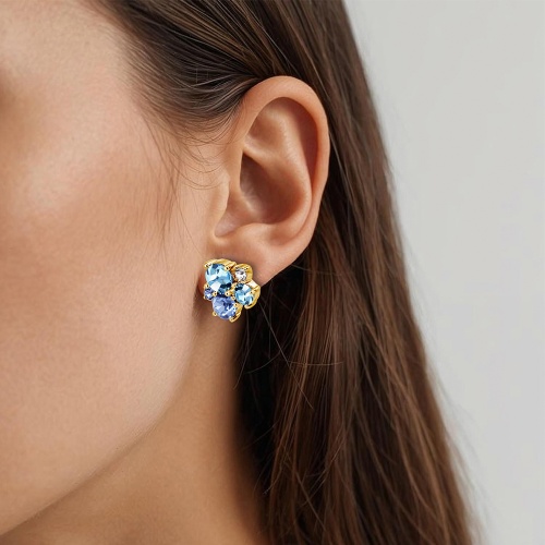 Серьги Dyrberg Kern MINNIE SG AQUA, 480158 фото 3