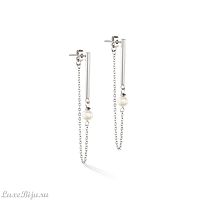 Серьги Coeur de Lion White-Silver, 1113/21-1417