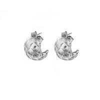 Серьги Moon Paris, Ringo, полукольца, MR-26.06-119 серебристый