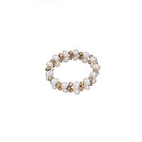 Кольцо Lanzerotti, Splendore, с жемчугом и кристаллами, LZ-24.08-287 белый