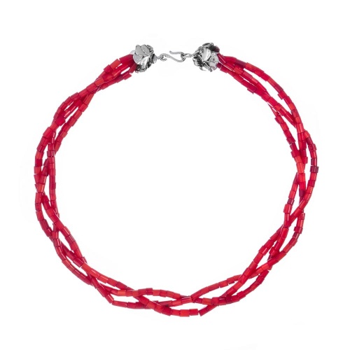 Колье Lanzerotti, Caribi, с кораллом, LZ-26.06-157 красный