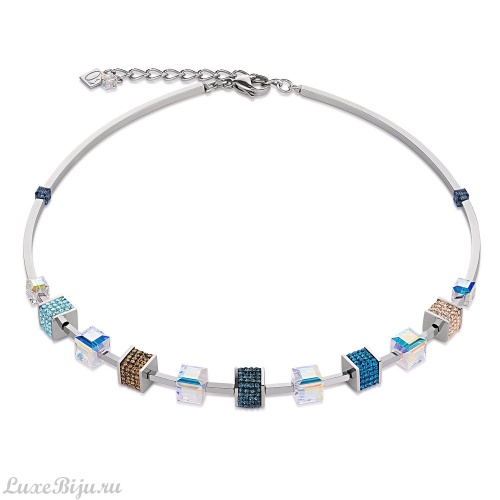 Колье Coeur de Lion Blue-Turquoise 4906/10-0706