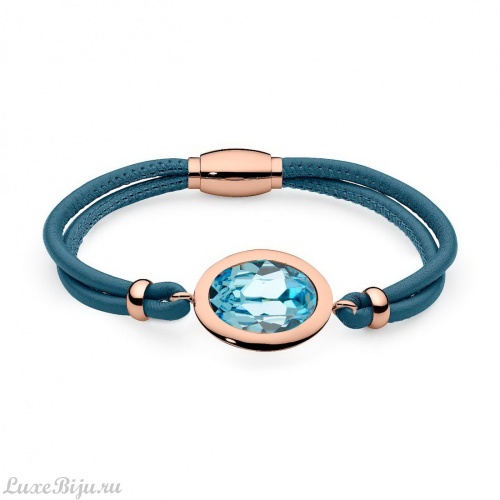 Браслет Qudo Tivola aquamarine 173707 BL/RG