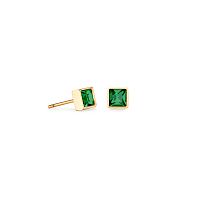 Серьги Coeur de Lion Dark Green-Gold, 0501/21-0549