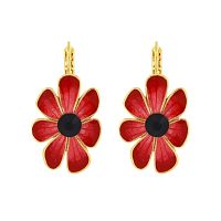 Серьги TARATATA, Frida, с цветной смолой и стразами, TT-H25-06745-203 красный