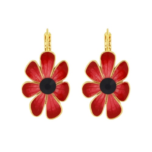 Серьги TARATATA, Frida, с цветной смолой и стразами, TT-H25-06745-203 красный