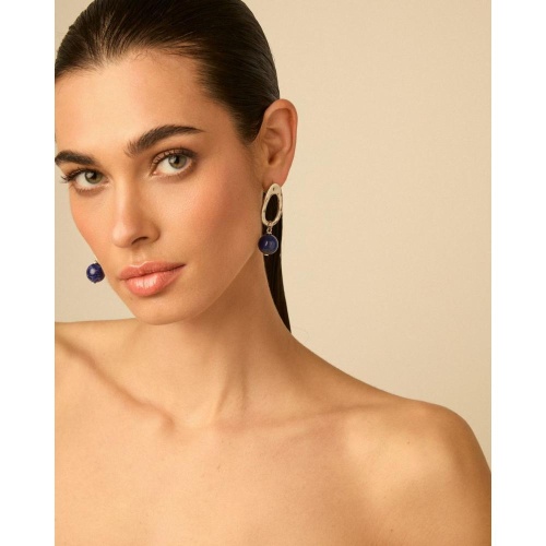 Серьги VIDDA, Olympia, с лазуритом, VD26.1-02408205 синий фото 2