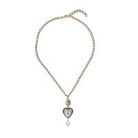 Колье Celeste G, кристалл Swarovski, сердце, жемчугом, CS26.1-762 хрустальный
