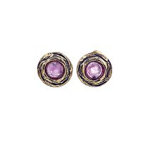 Серьги Alcozer&J, с рубином, AL2502-O38EI24 розовый