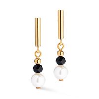 Серьги Coeur de Lion Black-White, 4313/21-1314