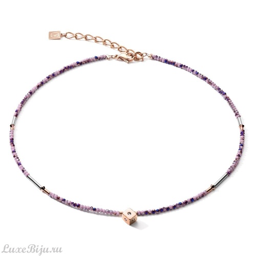Колье Coeur de Lion Light Amethyst Rose Gold 5080/10-0846 фото 2