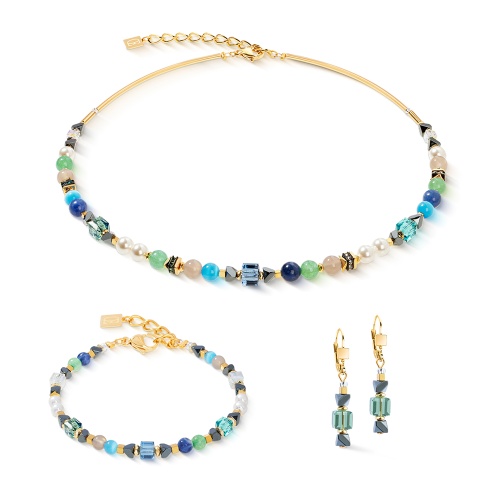 Колье Coeur de Lion Green-Turquoise, 4243/10-0506 фото 3