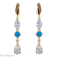 OR0588-0431 ACQUAMARINA СЕРЬГИ SEGRETI DELL'OCEANO