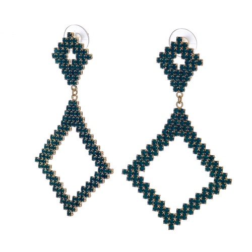Серьги Moon Paris, Lorian, с кристаллами, ML-23.03-048 зеленый