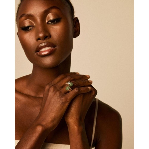 Кольцо VIDDA, Hera, незамкнутое, с агатом, VD25.1-02137208 черный, 18 фото 3