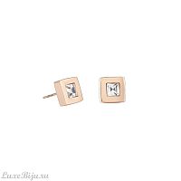 Пусеты Coeur de Lion Crystal-Rosegold 0140/21-1822