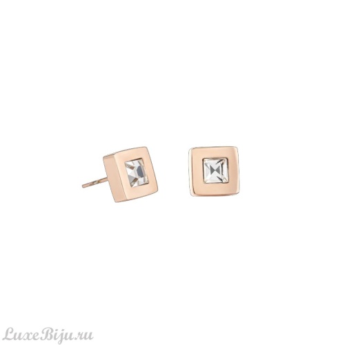 Пусеты Coeur de Lion Crystal-Rosegold 0140/21-1822
