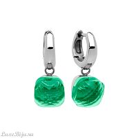 Серьги Qudo Firenze smaragd 300084 G/S