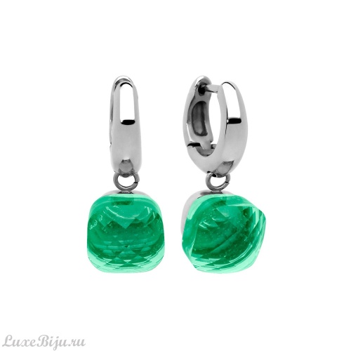Серьги Qudo Firenze smaragd 300084 G/S