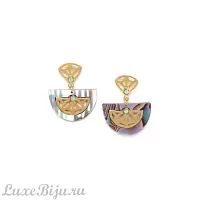 Серьги Franck Herval, June, с гелиотисом и кристаллами Swarovski, FH22.2-12-67474 золотистый