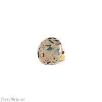 Кольцо Nature Bijoux, Solenzara, разъемное, с прессованным песком в смоле, NB24.1-19-25120 бежевый