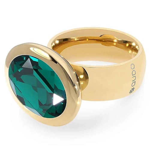 Кольцо Qudo TIVOLA big G emerald  17.8 мм, 632329/17.8 G/G фото 4