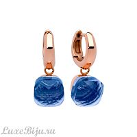 Серьги Qudo Firenze light sapphire, 300188 BL/RG