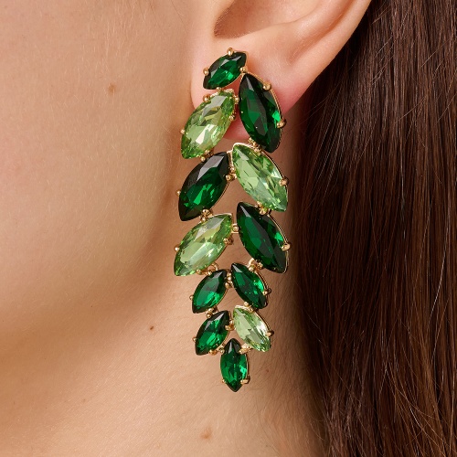 Серьги Dyrberg Kern BANYAN SG EMERALD GREEN, 470037 фото 2