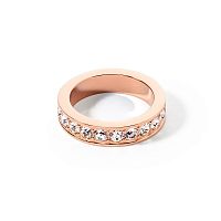  Кольцо Coeur de Lion Crystal-Rose gold 18 мм, 0131/40-1822 56