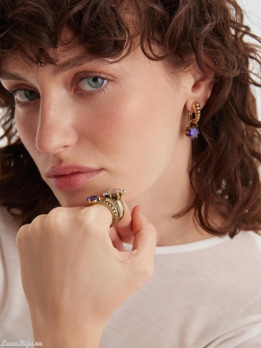 Серьги Fiore di Firenze OR0588-2033 AMETISTA фото 3