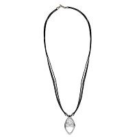 Колье Ciclon, Sunrise, кожаное, с кристаллом Swarovski, CN-251805 хрустальный