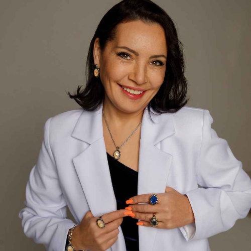 Колье Qudo TIVOLA UNICA big (S/P) Ivory cream delite 3cm, 420701 фото 2