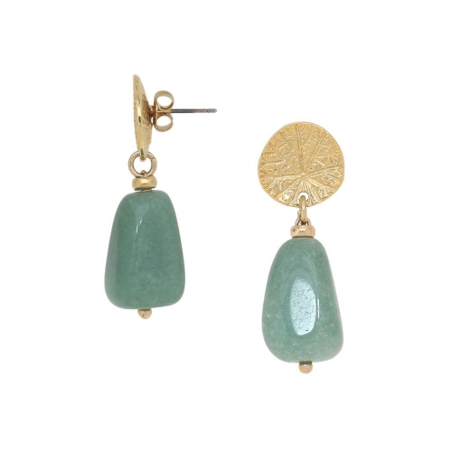 Серьги Nature Bijoux, Minerama, с авантюрином, NB26.1-12-90631 зеленый
