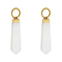 Шарм Coeur de Lionы на серьги Gold-White, 0051/44-1416
