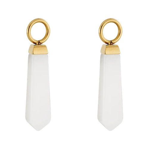 Шарм Coeur de Lionы на серьги Gold-White, 0051/44-1416