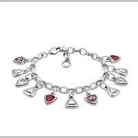 Браслет Ciclon, Fortuna, с кристаллами Swarovski, CN-251108 красный