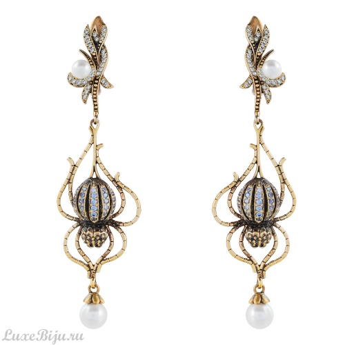 Серьги Fiore di Firenze OR0107 TANZANITE/OLIVE